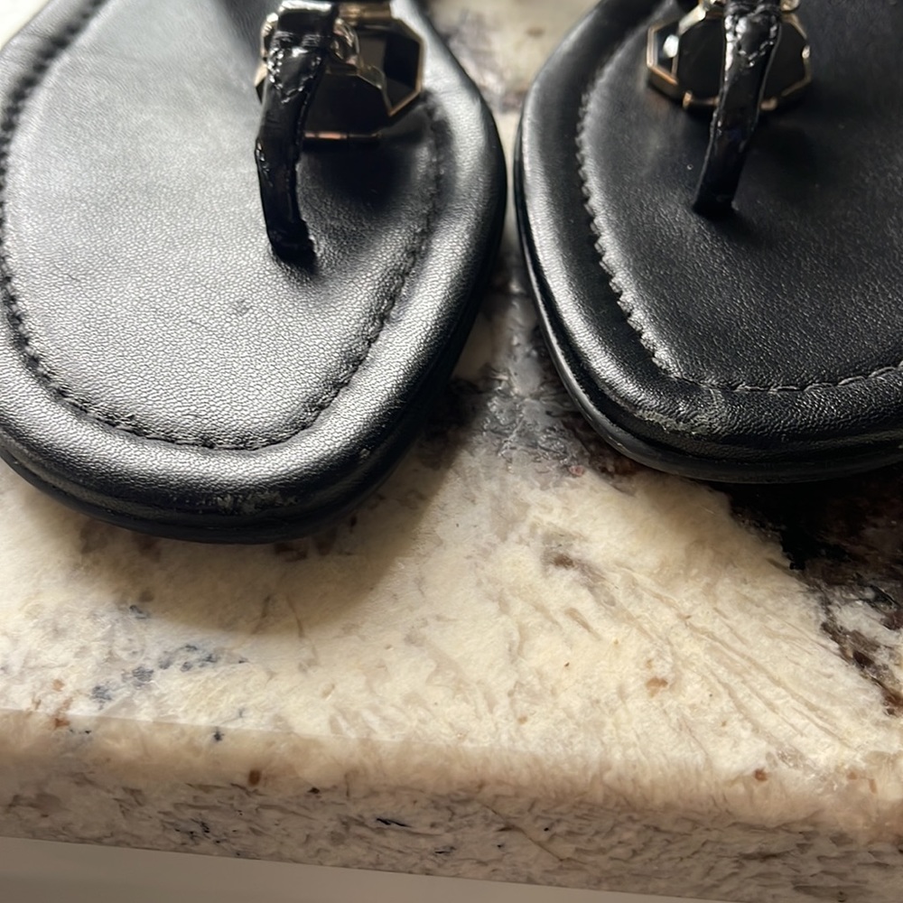 🛍️Prada Patent Jewel Thong Slides 37.5 - Picture 7 of 14